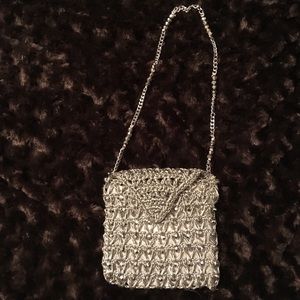 🐞Marcus brothers silver evening bag.